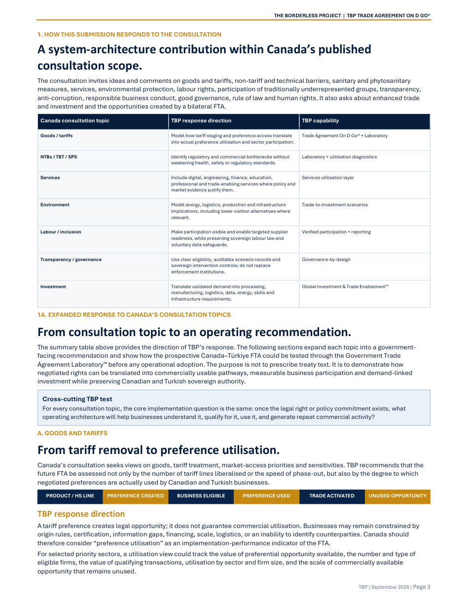 Canada–Türkiye Free Trade Agreement page 3