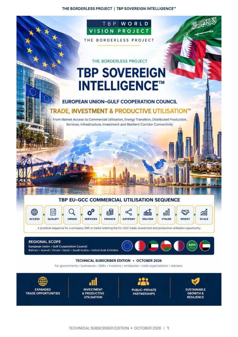 European Union–Gulf Cooperation Council: Trade, Investment & Productive Utilisation™ page 1