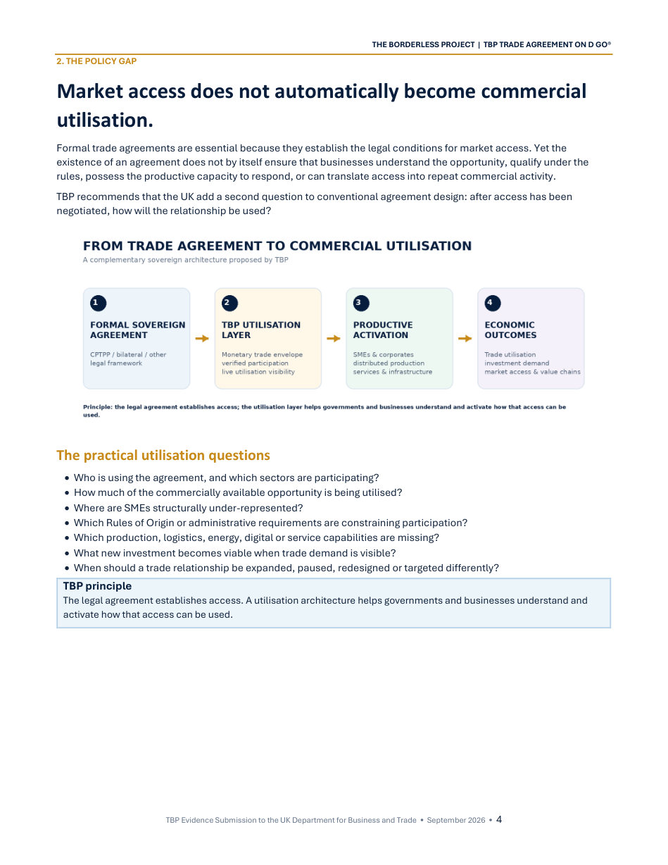 Deepening the UK’s Trade Relationships page 4